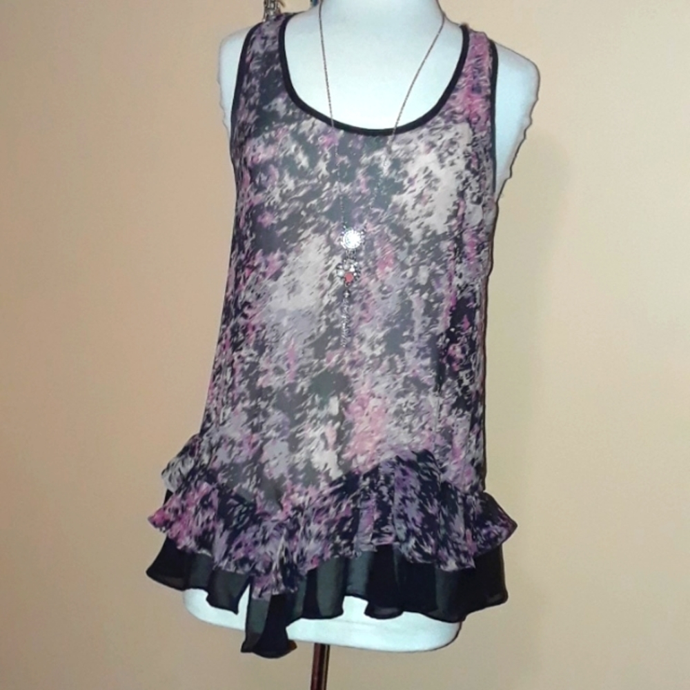 Sheer Ruffle Summer Top